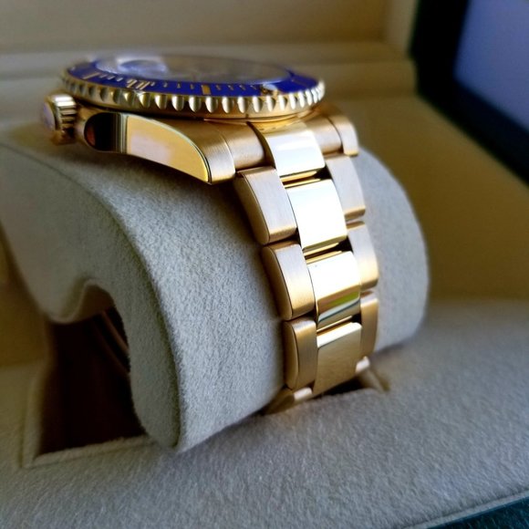 Rolex Submariner Yellow Gold 18k Blue Dial - Picture 8 of 9